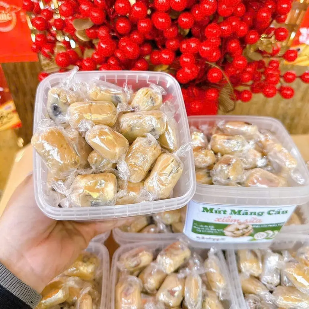 Alternative view of Mứt Mãng Cầu Xiêm Sữa, Hương Vị Quê Truyền Thống 500g - Winnie House
