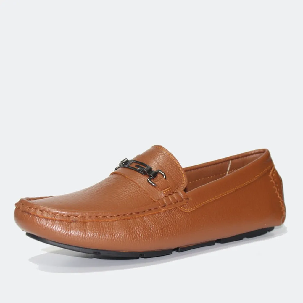 Alternative view of Giày Lười Nam Michilux Horse Bit Moccasin Cshm0 Da Bò Thật - Màu Nâu Bò