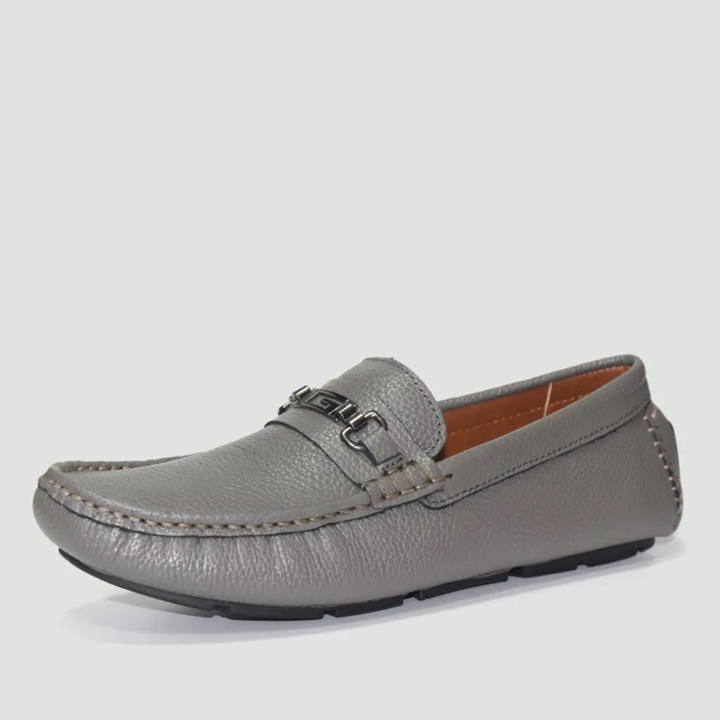 Alternative view of Giày Lười Nam Michilux Horse Bit Moccasin Cshm0 Da Bò Thật - Màu Xám