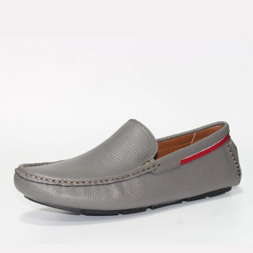 Alternative view of Giày Lười Nam Michilux Classic Moccasin Csms0 Da Bò Thật - Màu Xám