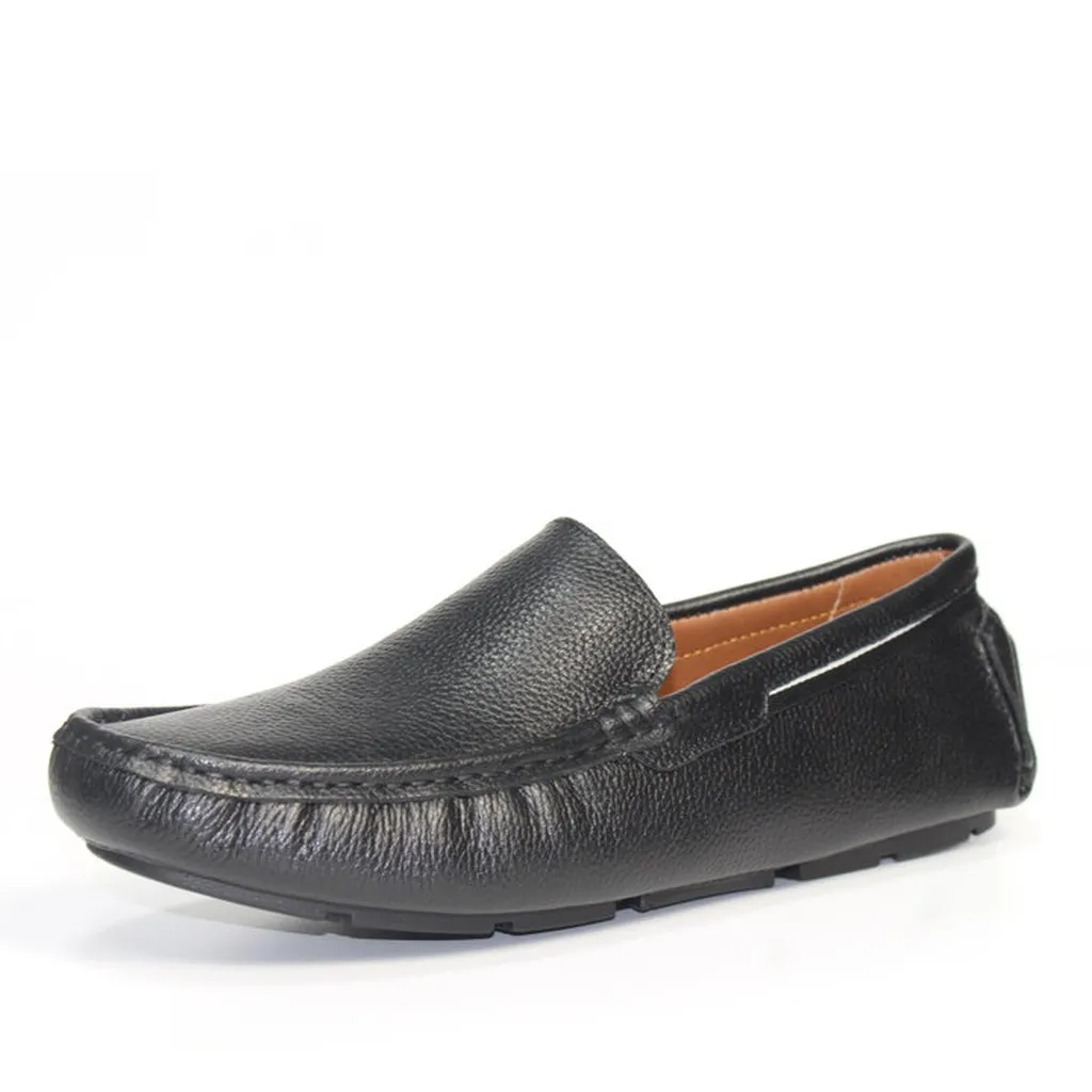 Alternative view of Giày Lười Nam Michilux Classic Moccasin Csms0 Da Bò Thật - Màu Đen