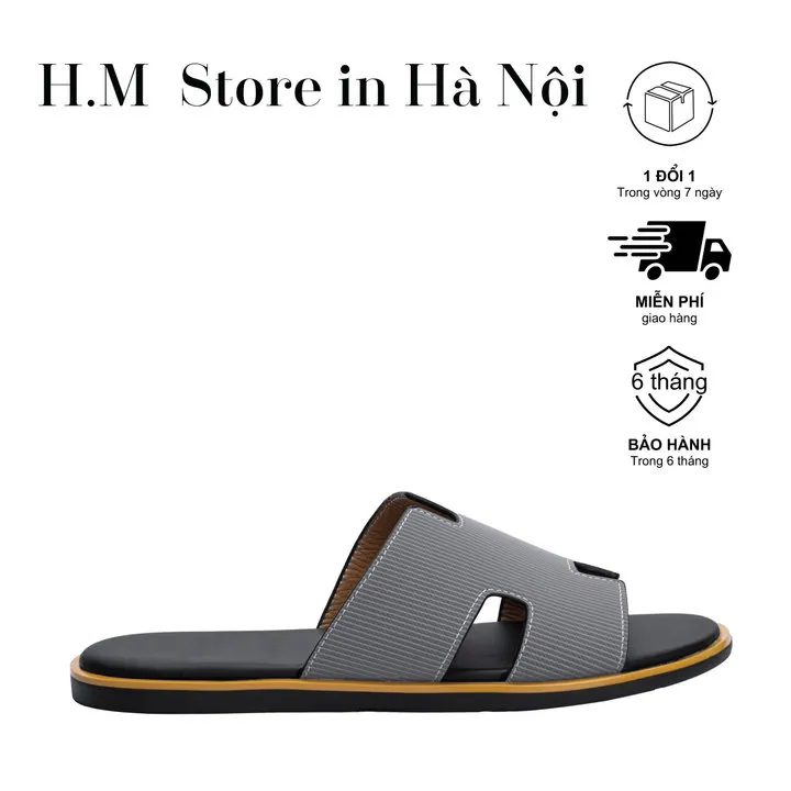 Dép Hm Nam Bản Siêu Cấp Ms51-52 Full Box, Phong Cách Trẻ Trung, Năng Động, Bảo Hành 6 Tháng