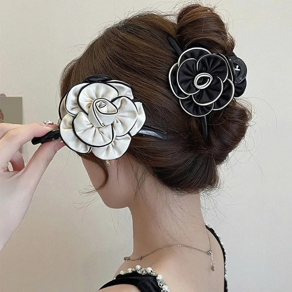 Kẹp Tóc Hoa Trà Thanh Lịch Phong Cách Hàn Quốc-dâu Shop