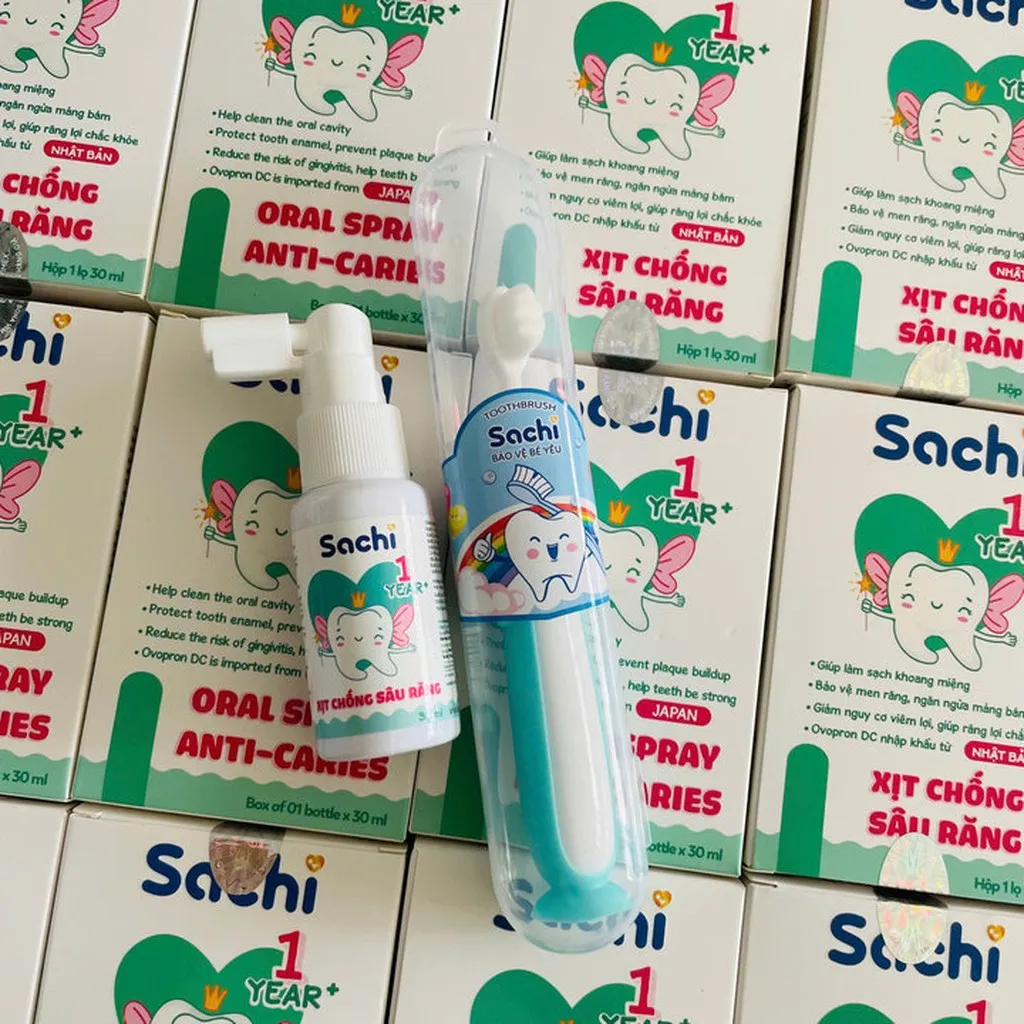 Xịt Chống Sâu Răng Sachi 30ml Cho Bé Tặng Kèm Bàn Chải L104 - Lady's Passion