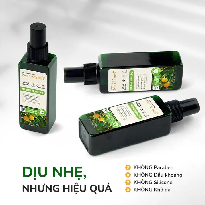 Alternative view of Xịt Mụn Lưng Neoacnes Hỗ Trợ Giảm Mụn, Mờ Thâm 100ml