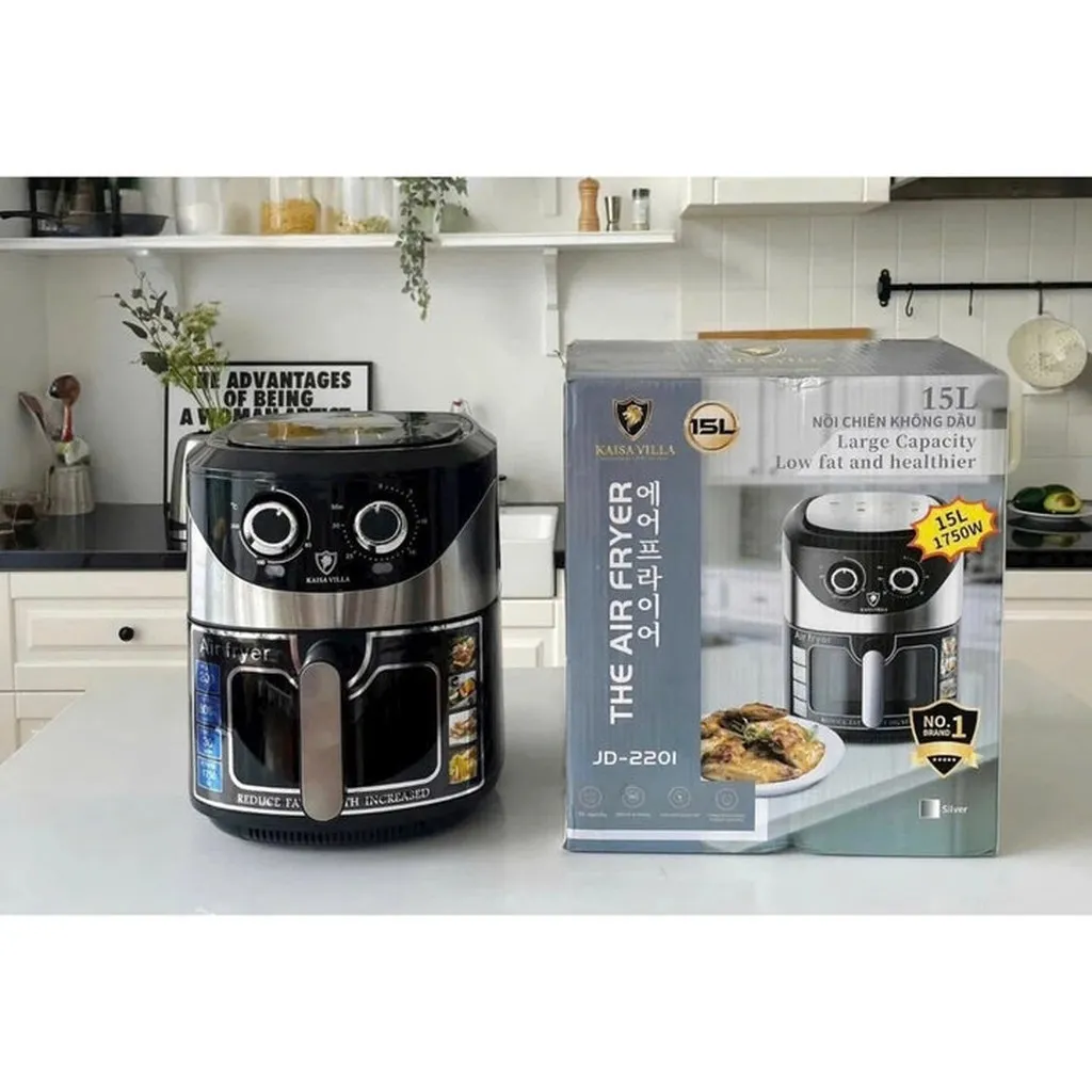 Nồi Chiên Không Dầu 15l Kaisa Villa Công Suất 1750w Đa Chức Năng Chống Dính - Bảo Hành 12 Tháng