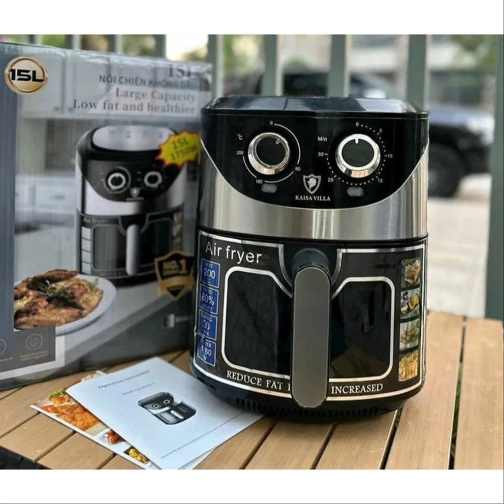 Alternative view of Nồi Chiên Không Dầu 15l Kaisa Villa Công Suất 1750w Đa Chức Năng Chống Dính - Bảo Hành 12 Tháng