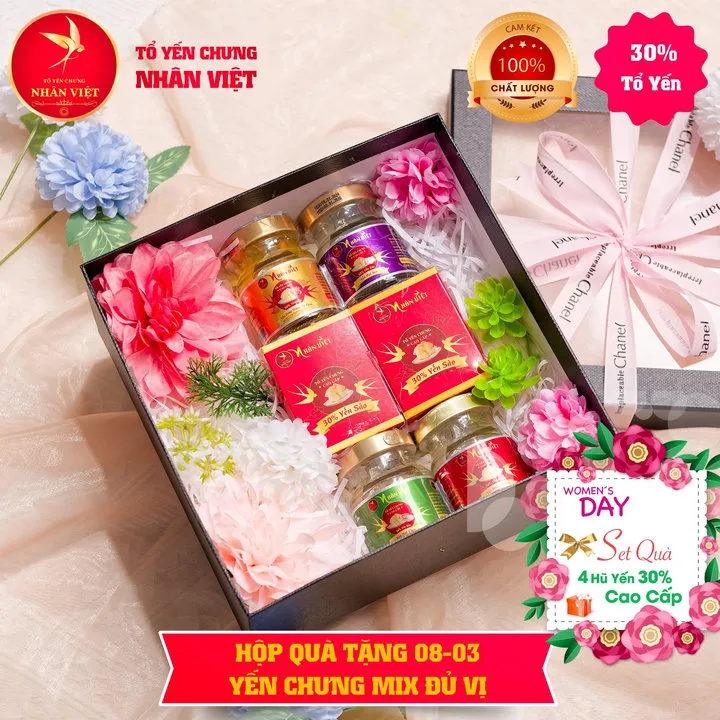 Alternative view of Quà Tặng Quốc Tế Phụ Nữ 8/3 Yến Sào Nhân Việt - Mẫu 02 - Nhân Việt