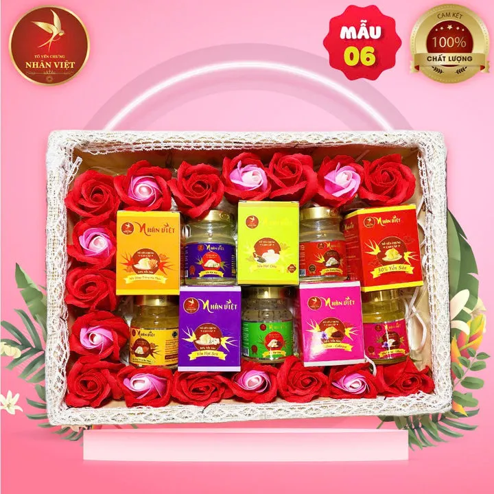 Quà Tặng Quốc Tế Phụ Nữ 8/3 Yến Sào Nhân Việt - Mẫu 06 - Nhân Việt