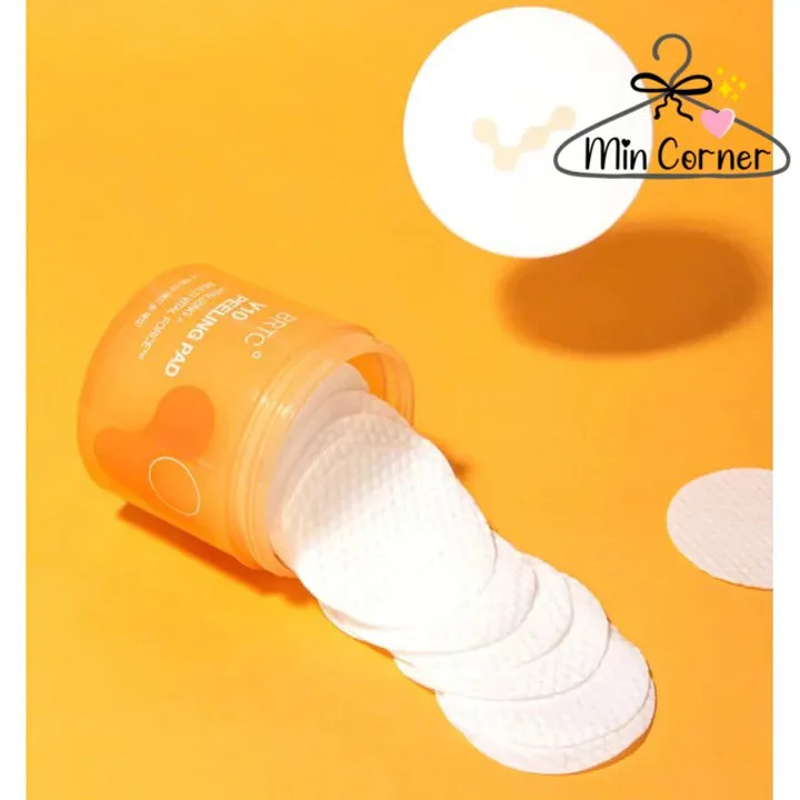 Bông Tẩy Da Chết Hoá Học Brtc V10 Peeling Pad 80 Miếng Hàn Quốc Mpf32 - Min Corner