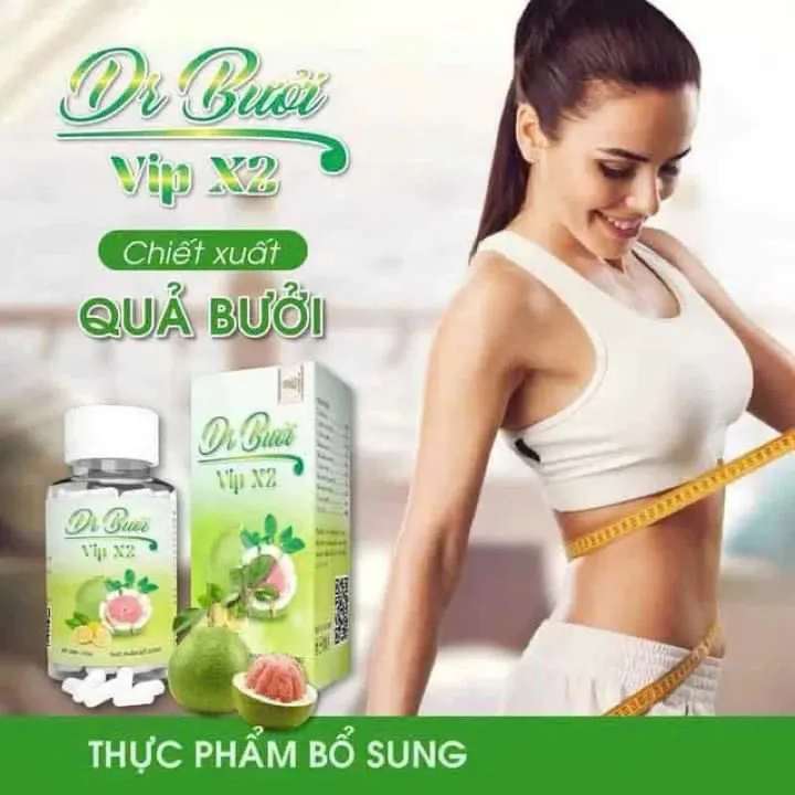Dr Bưởi Vip X2 Giảm Mỡ Bụng Hiệu Quả 7-12cm, Hộp 60 Viên Chính Hãng - Gdn