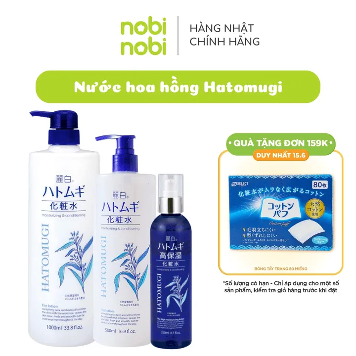 (chính Hãng) Nước Hoa Hồng Reihaku Hatomugi Dưỡng Ẩm Sâu Và Làm Sáng Mịn