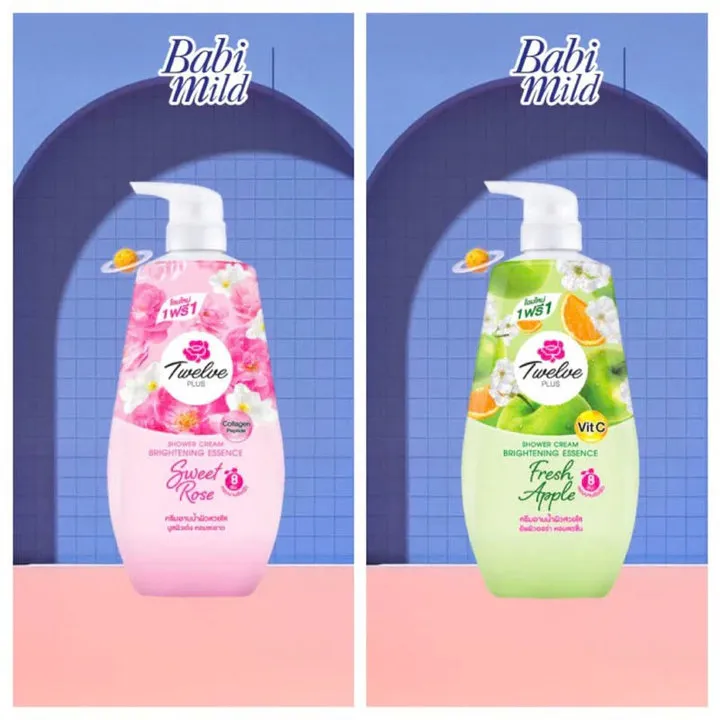 [hàng Mới] Sữa Tắm Twelve Plus Hương Fresh Apple/sweety Rose 550ml - Gdn