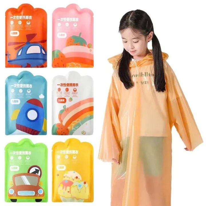Set 7 Áo Mưa 1 Lần Siêu Dai Cho Bé / Người Lớn - Gdn