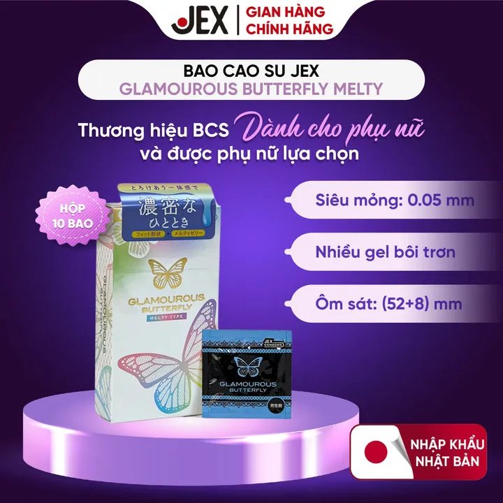 Alternative view of Jex Bao Cao Su Glamourous Butterfly Melty Hộp 10 Bao
