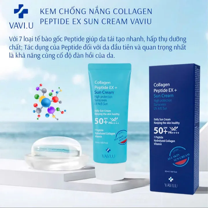 Kem Chống Nắng Collagen Peptide Ex Sun Cream 60ml - Hàn Quốc